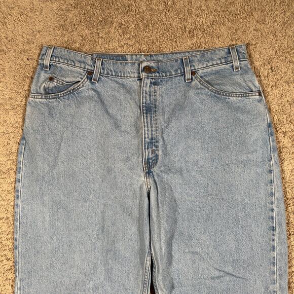 Vintage Levi's Jeans Mens 40x30* Blue Denim 560 Loose Fit Tapered Leg Orange Tab - Picture 2 of 9